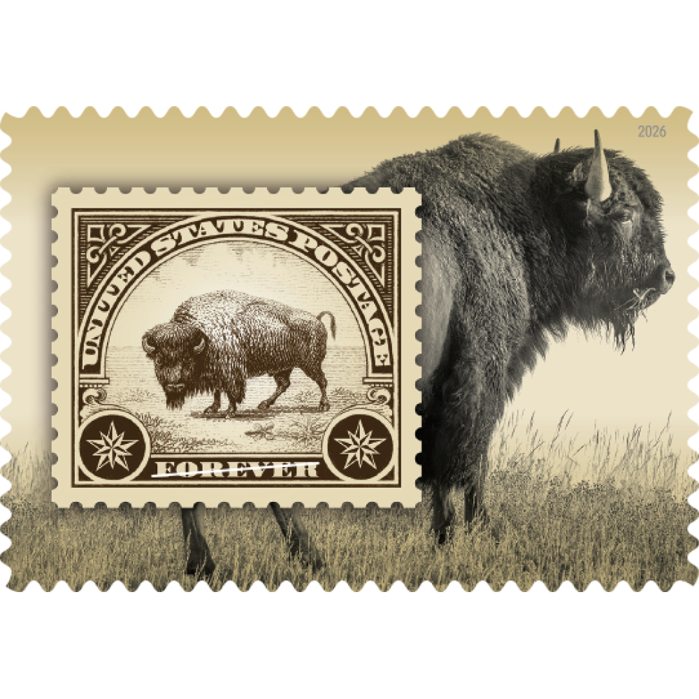 (2026) American Bison Forever Stamps, Sheet of 16