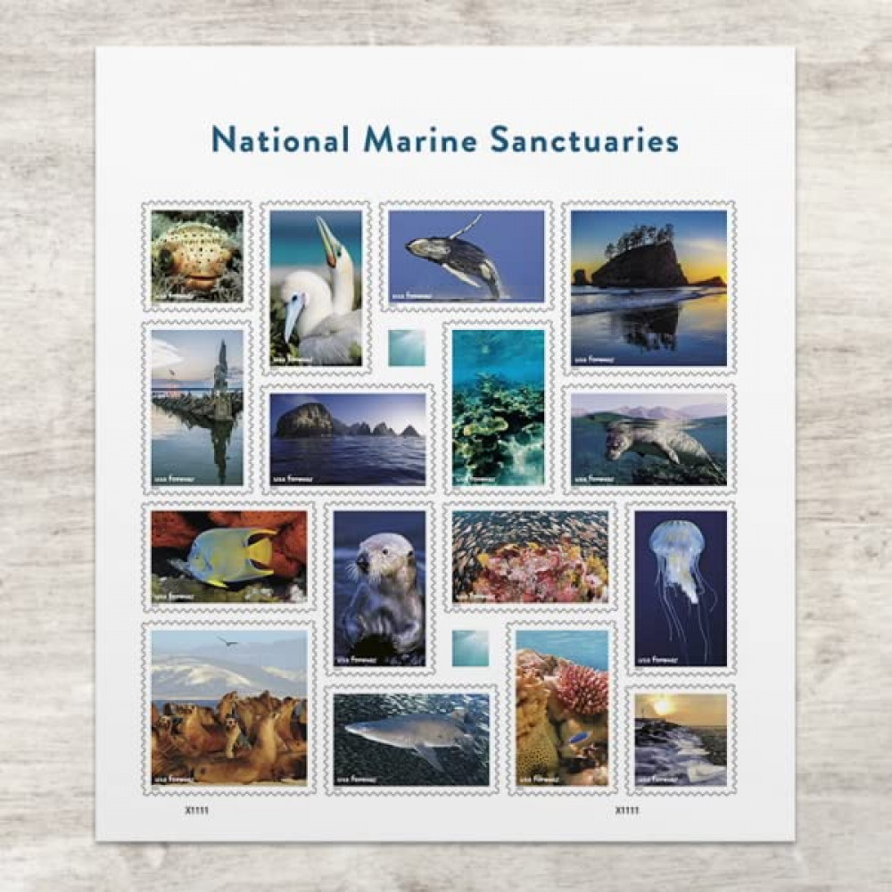 (2022) US National Marine Sanctuaries Forever Postage Stamps