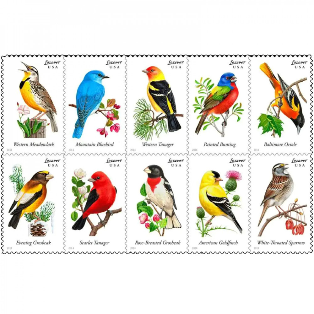 (2014) Songbirds Forever Stamps
