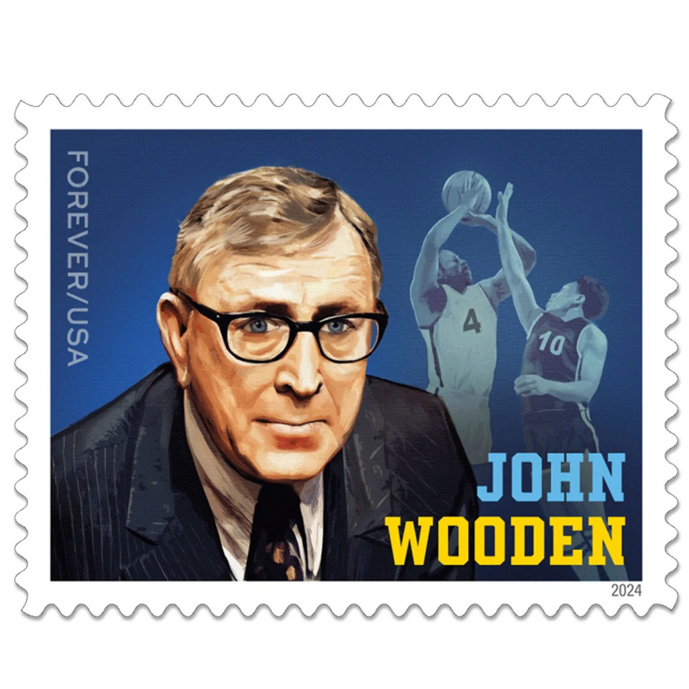 (2024) U.S Forever Stamps - John Wooden